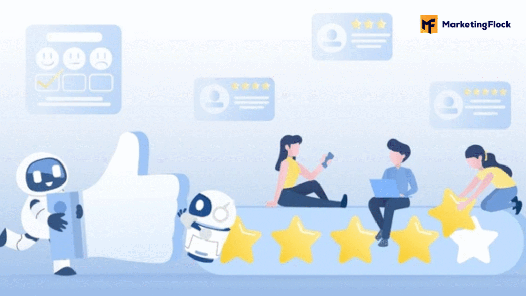 AI replying to customer reviews online